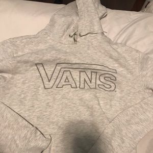 Grayish White Vans Hoodie